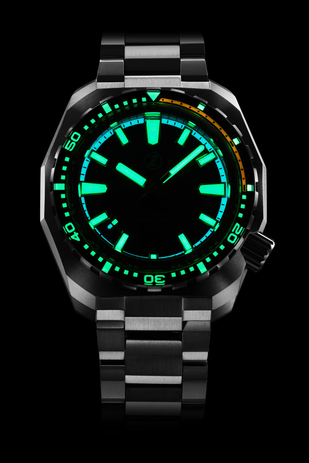 Zelos Hammerhead Lume watch