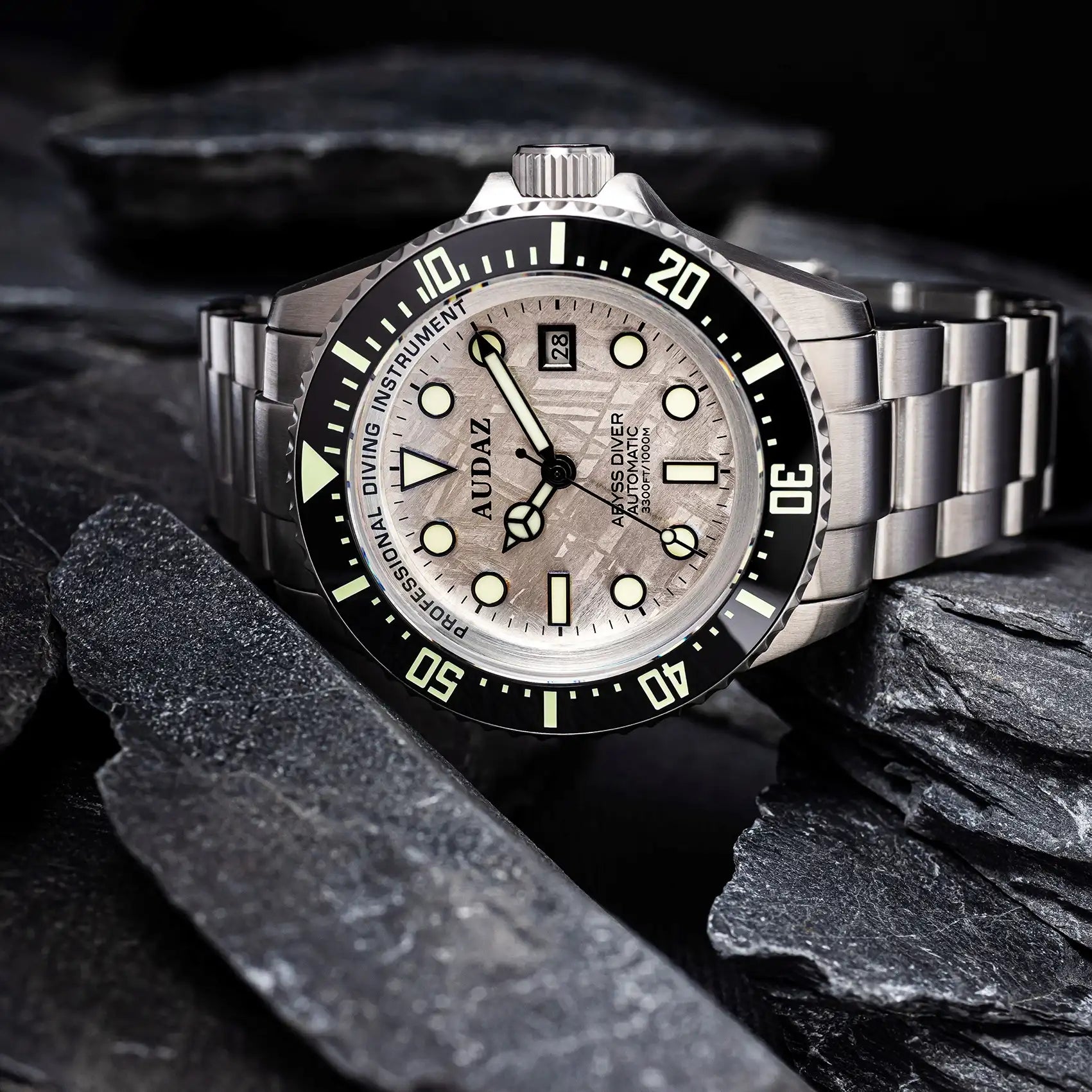 Audaz ABYSS DIVER ADZ-3010-11 Uhr mit Meteorit Zifferblatt