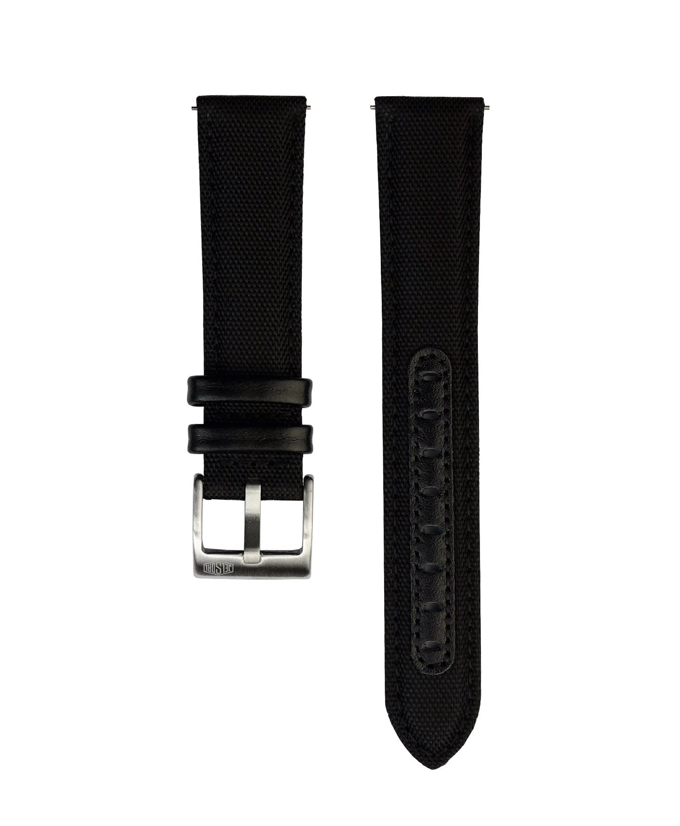 Jelsdal - Sailcloth Watch Strap - Black-min