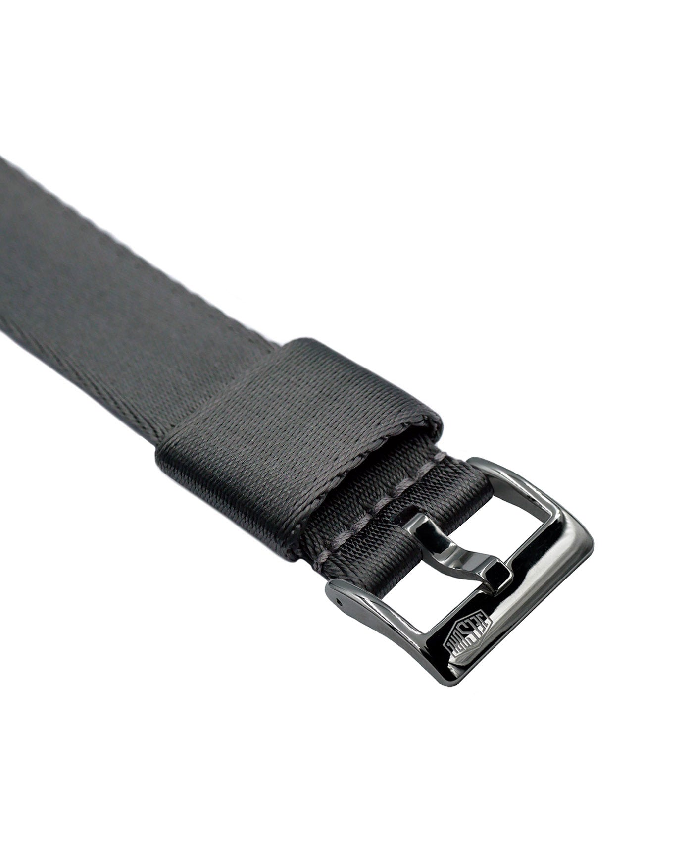 Jelsdal - Vintage Military Single Pass Nato Strap -Grey-Polished Buckle