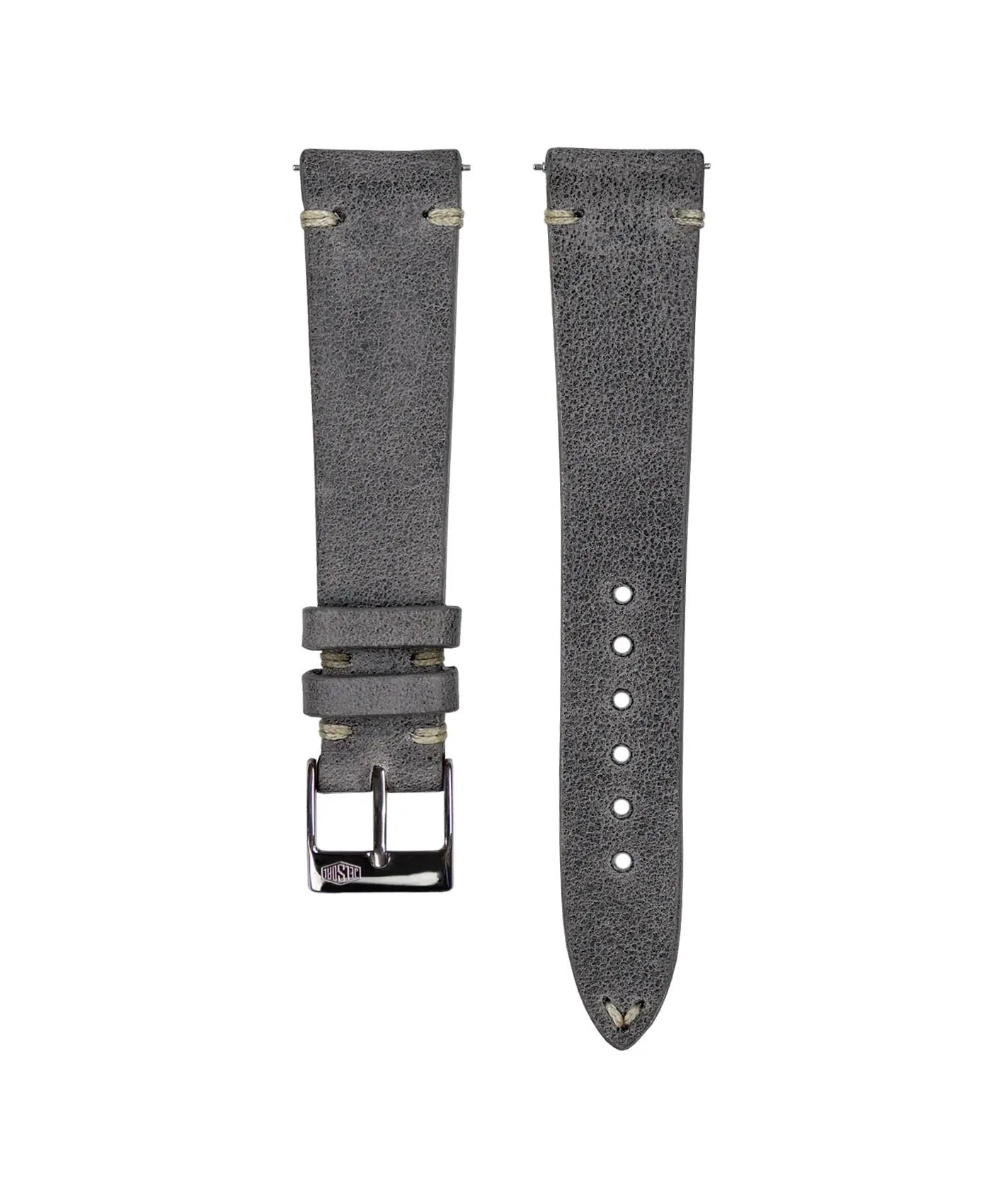 Jelsdal - Vintage Leather Watch Strap - Dark Grey