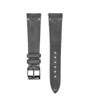 Jelsdal - Vintage Leather Watch Strap - Dark Grey