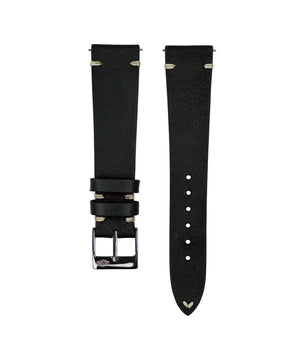 Jelsdal - Vintage Leather Watch Strap - Black