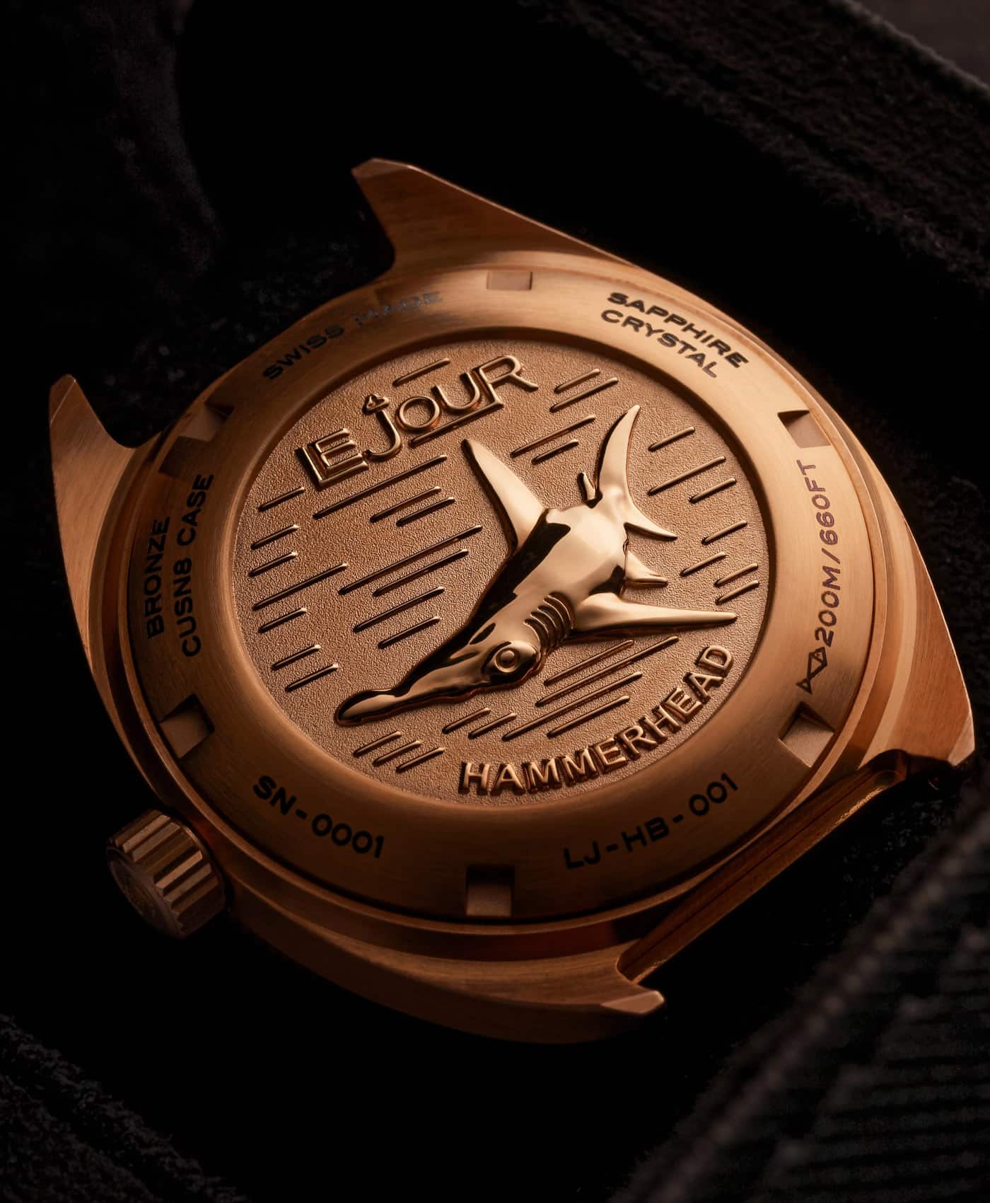 Le Jour - Hammerhead Bronze - LJ-HB-001 - cae back-min