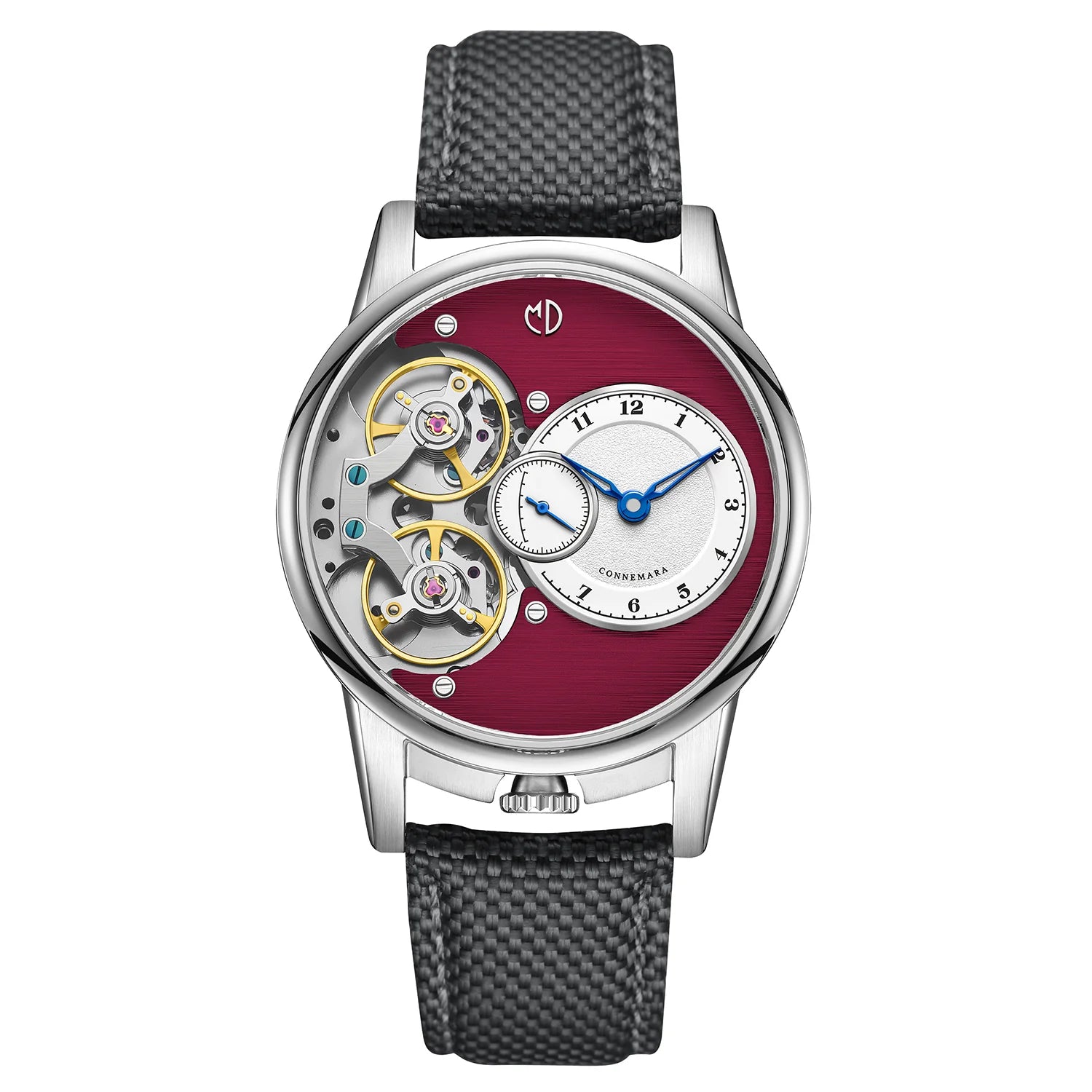 MD Watches Studio - Connemara - Dark Rose - Plumbago Grey Sailcloth