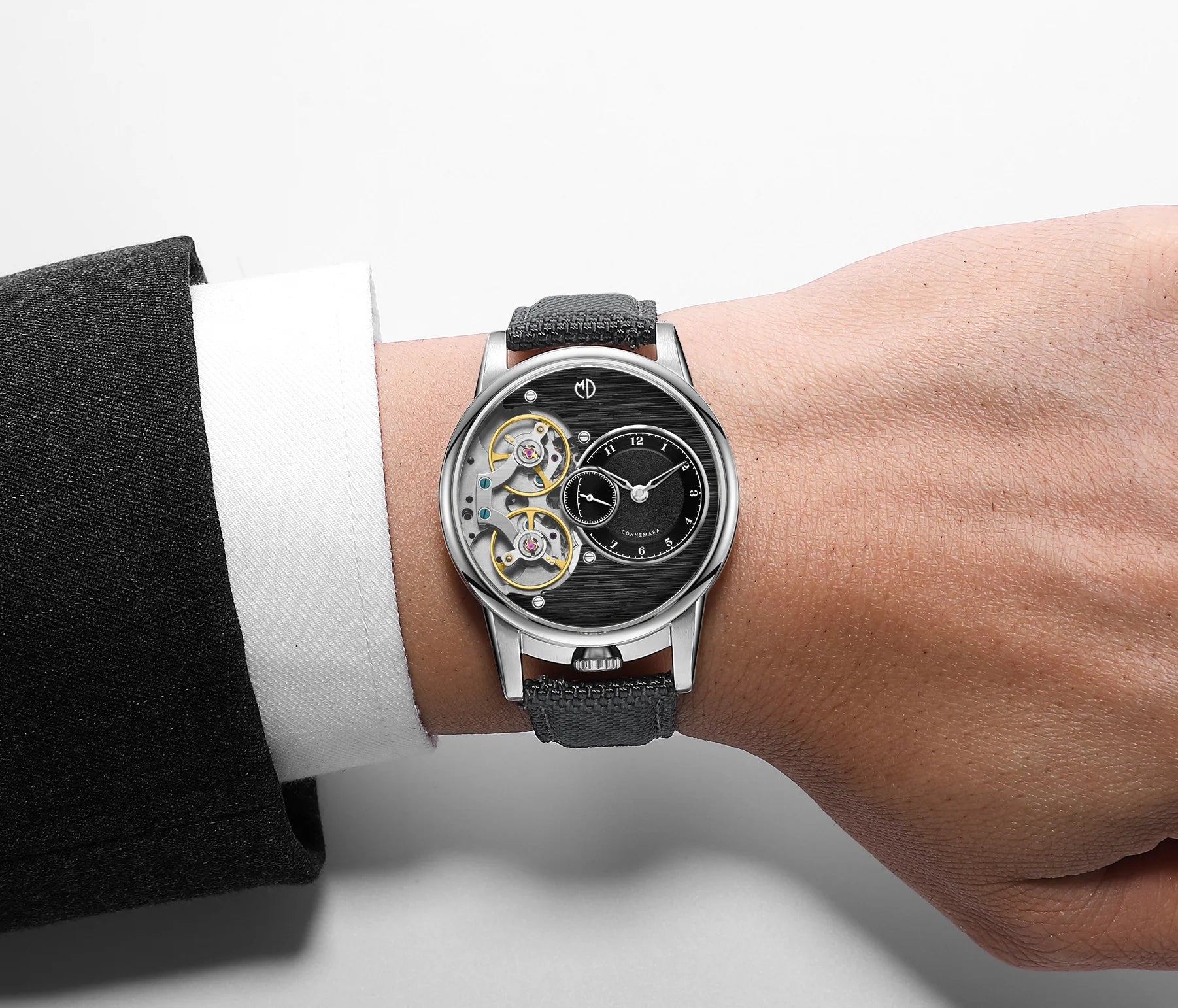 MD Watches Studio - Connemara - Night Stone - Plumbago Grey Sailcloth