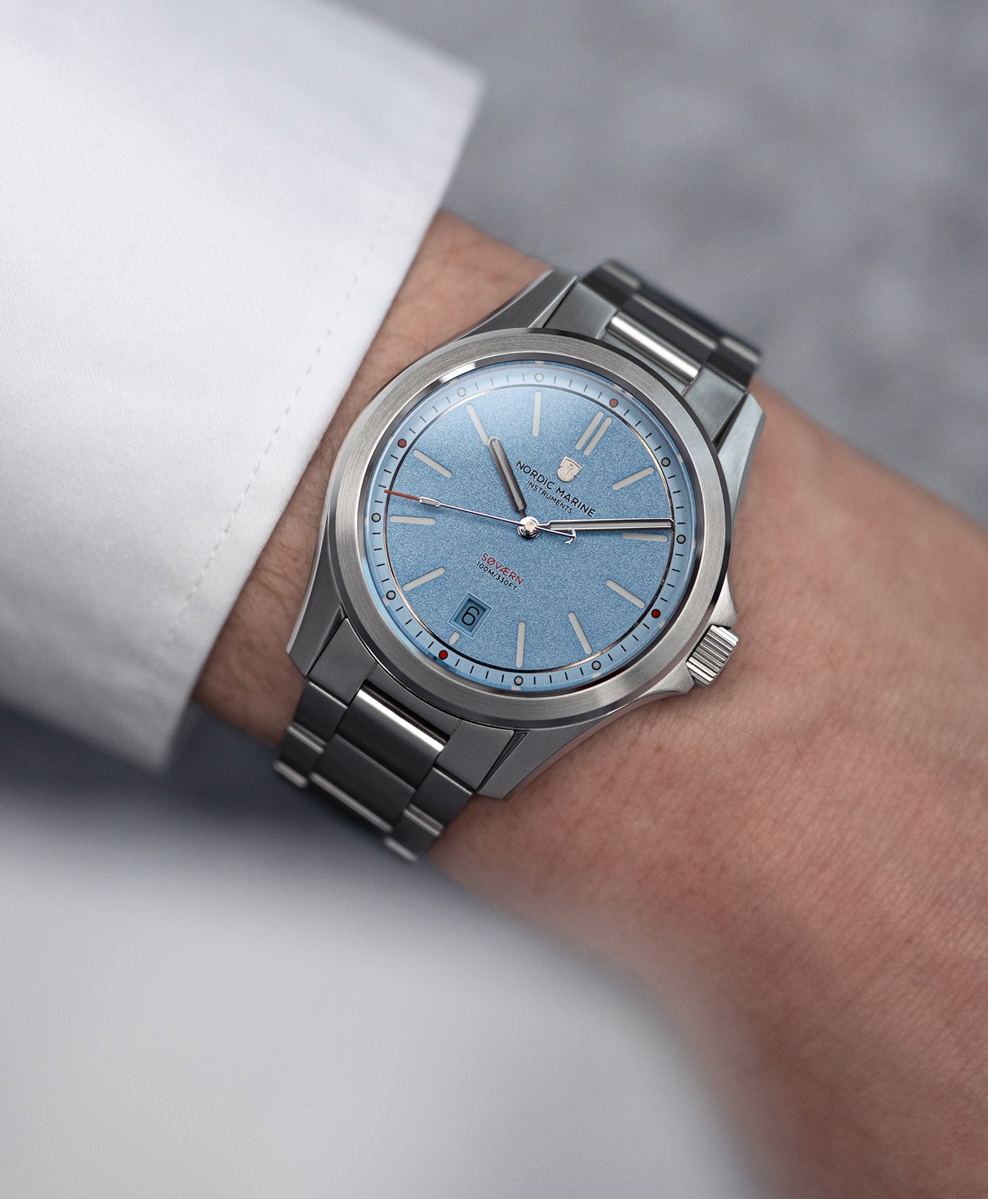 Nordic Marine Instruments - Søværn - Himmelblå-Wrist shot