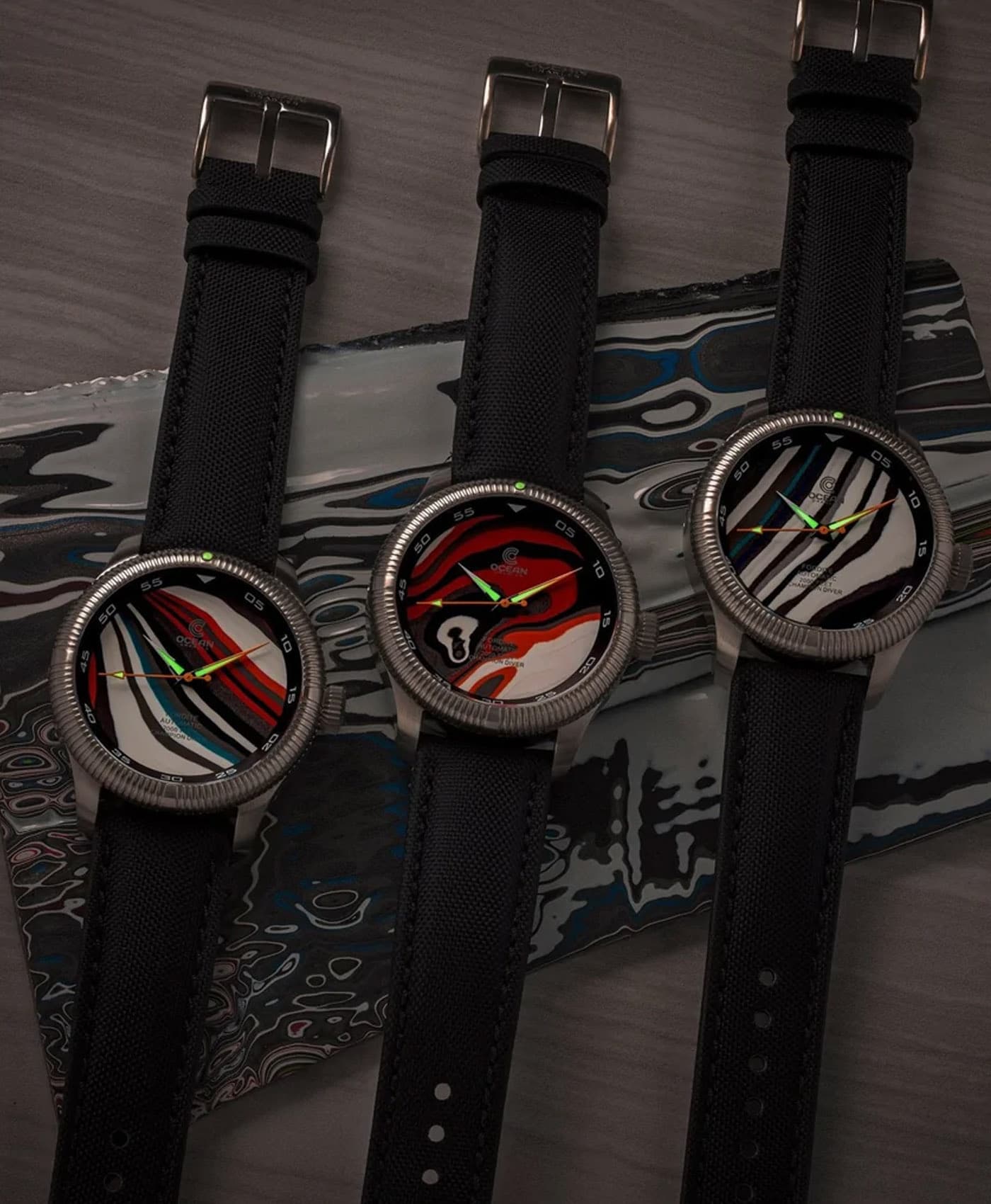 Ocean Crawler Champion Diver - Fordite - Type A - lume-min