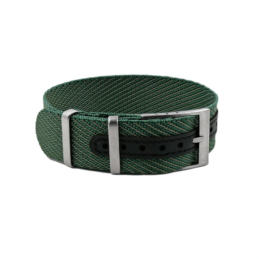 Premium Adjustable Single-Pass Nylon Strap - Petrol Green