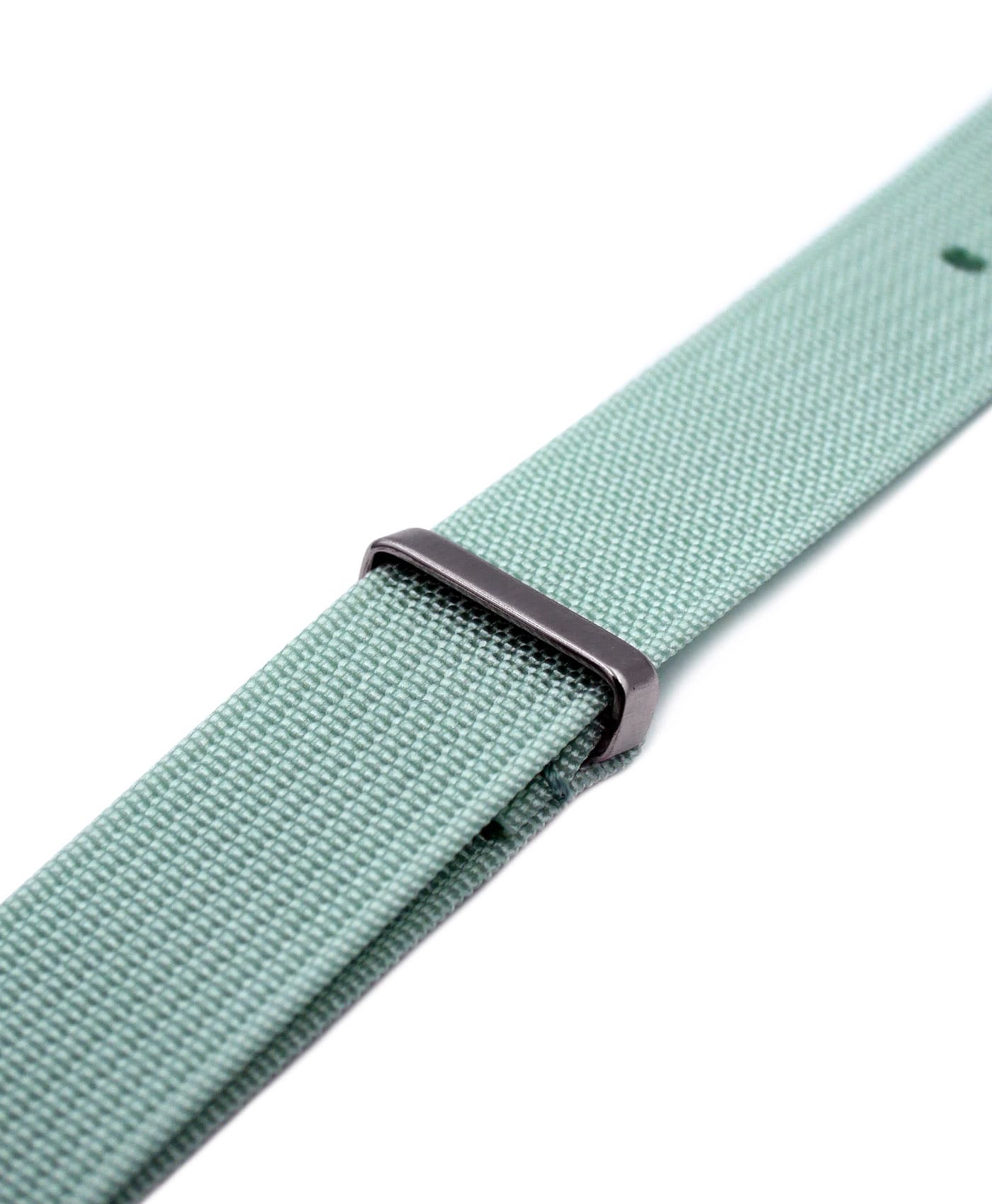 Ribbed Nato Strap - Light Blue- side-min