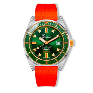 Squale - Matic S - Green Two Tone - Mosaic Rubber - MATICGGRGR.MROR