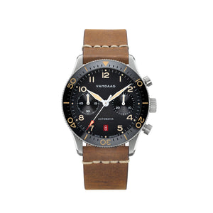 Vandaag - Schallmauer Automatik - Old Radium Nr. Zwo - Tweede Pelle Leather Strap