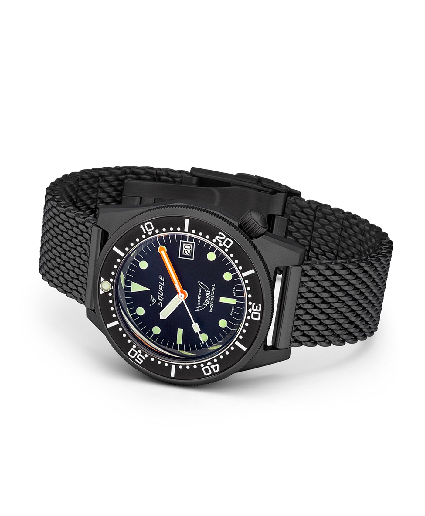 Squale-1521 Series-026-A-Sandblasted-PVD-Mesh-Side