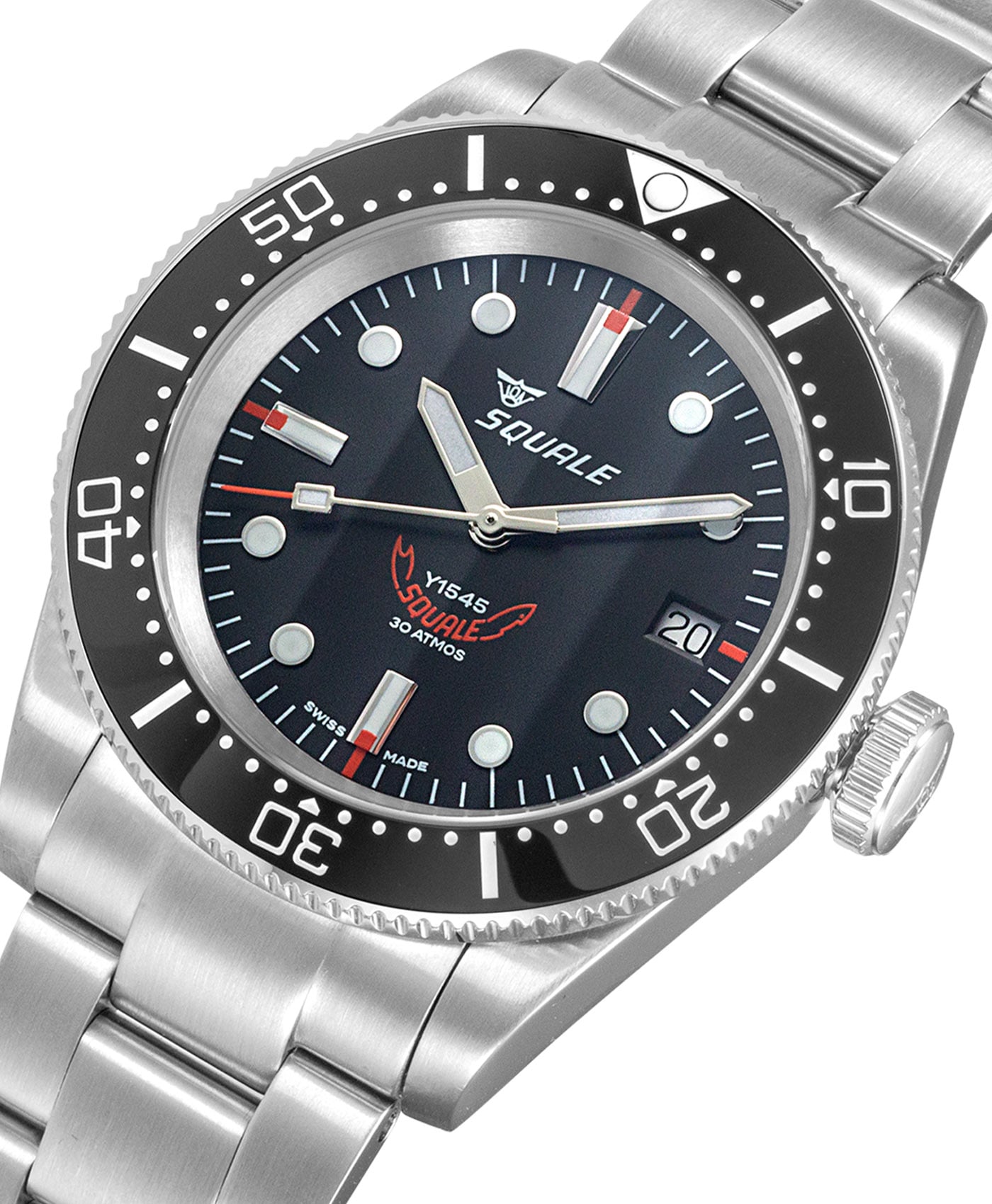 Squale 1545 Classic Y1545 ダイバー 自動巻 フルセット Squale - 1545 Series - 1545BKBKC.AC