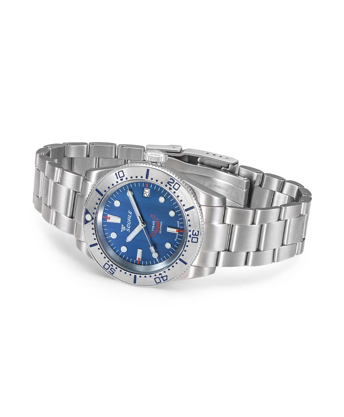 325 Spanish Villa 掛時計 Squale - 1545 Series - 1545SSBLC.AC