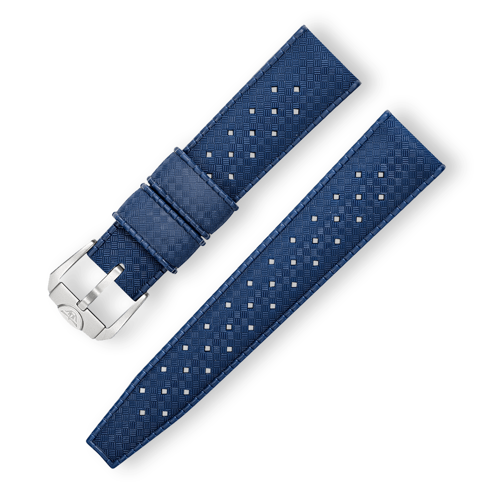 Squale - Homage Tropic Rubber Watch Strap - Dark Blue