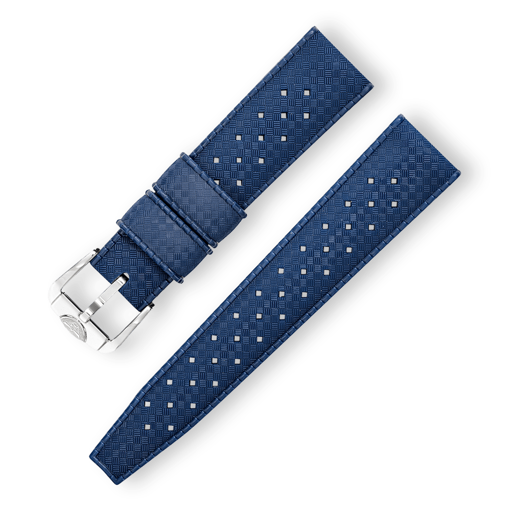 Squale - Homage Tropic Rubber Watch Strap - Dark Blue