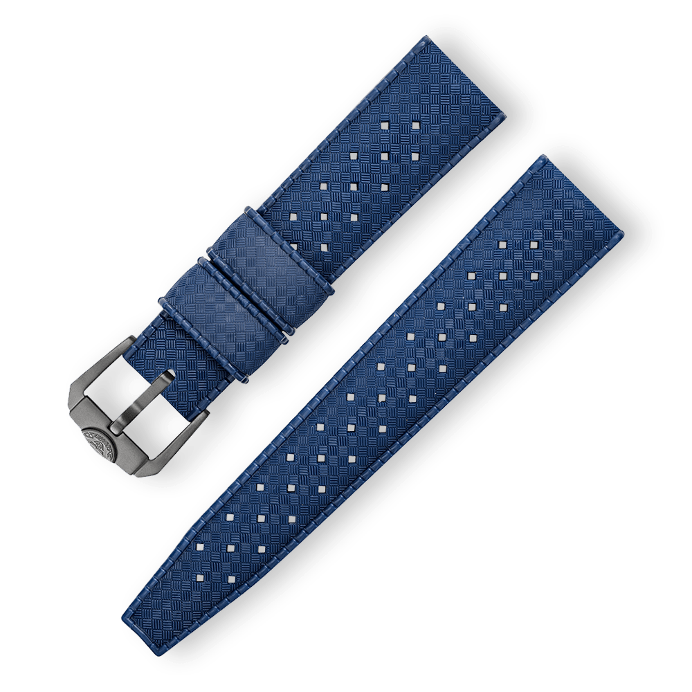 Squale - Homage Tropic Rubber Watch Strap - Dark Blue