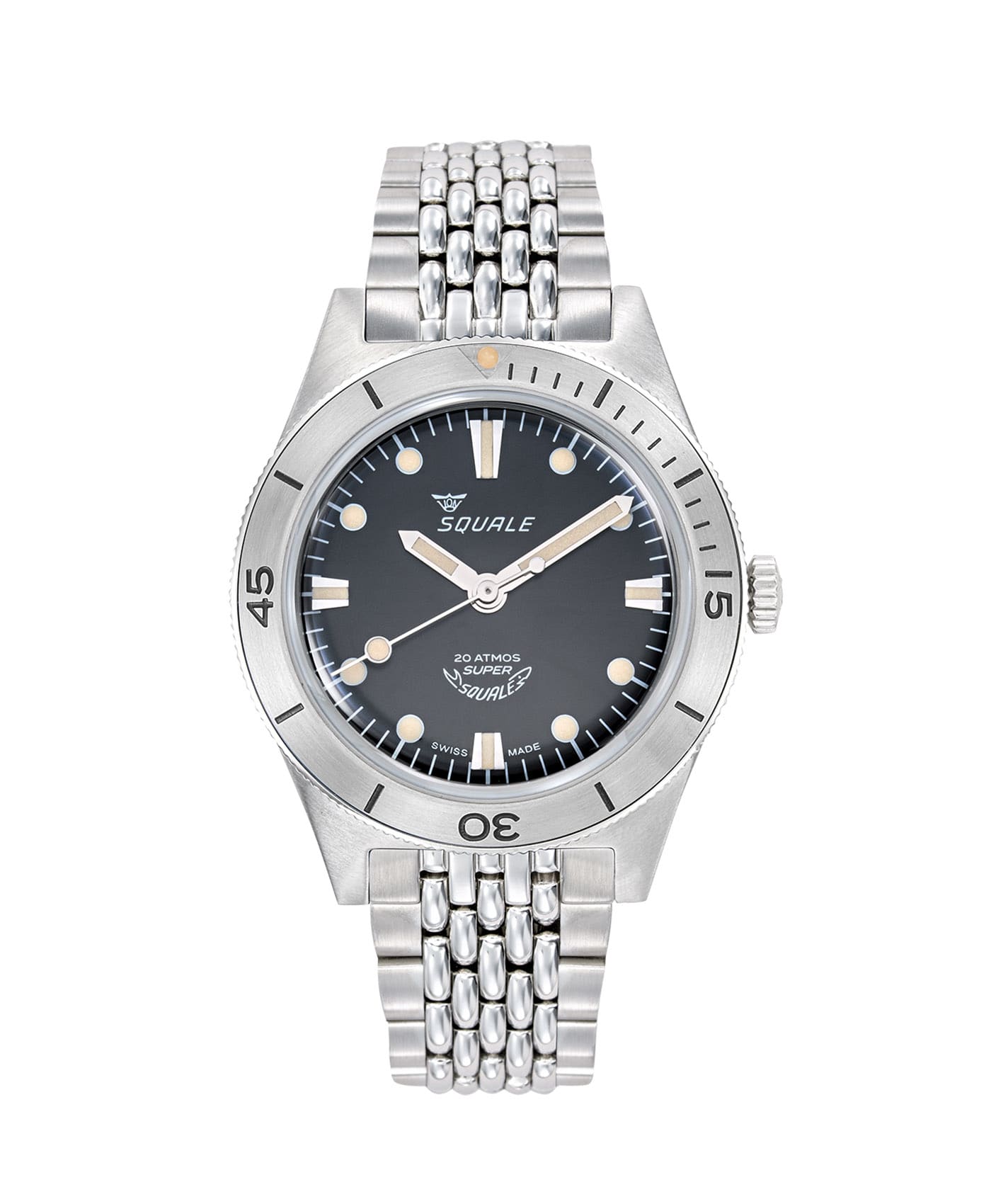 Squale - Super-Squale - Sunray Black - Bracelet - SUPERSSBK.AC-min