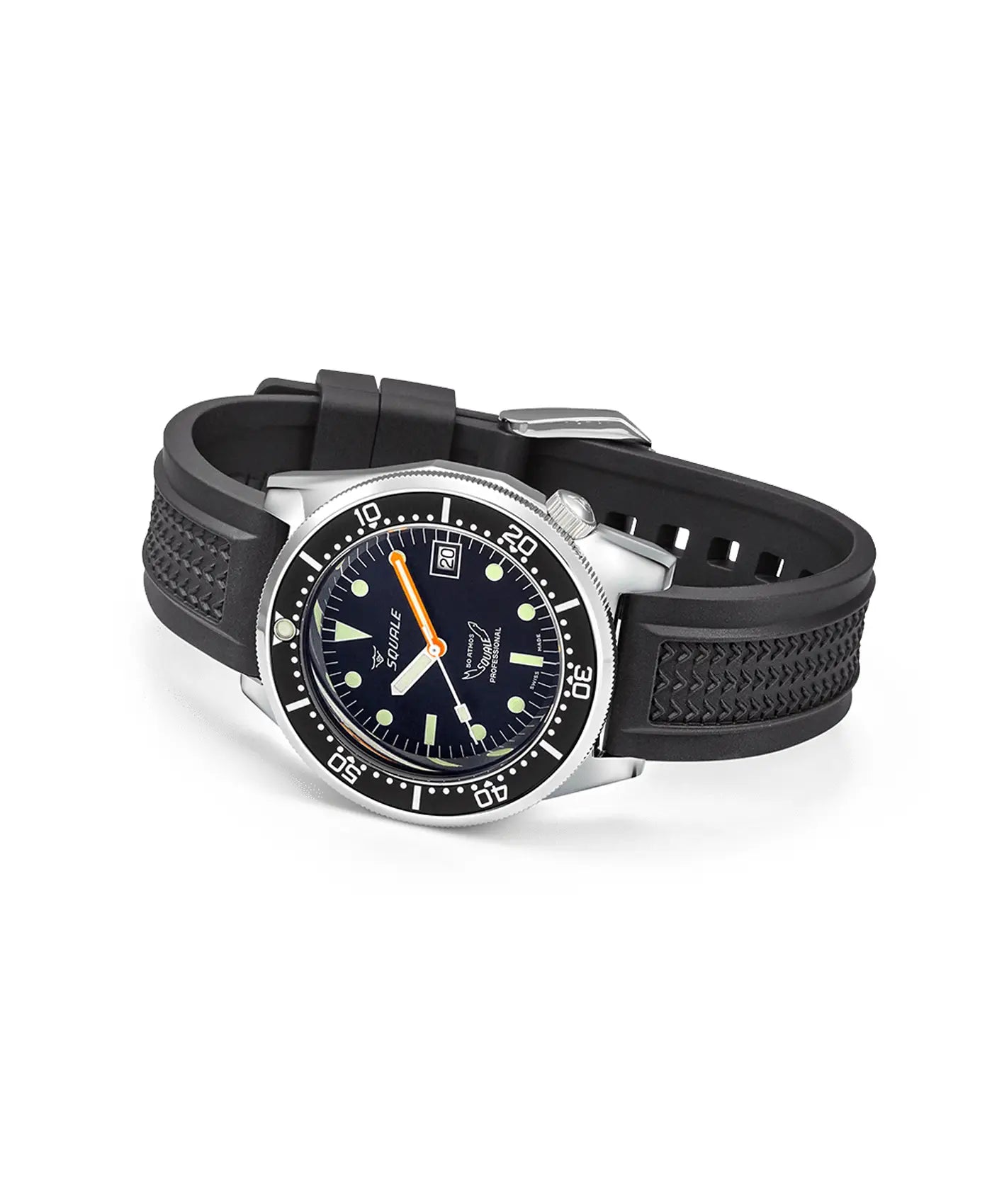 Squale – 1521 Series – Polished Black - full