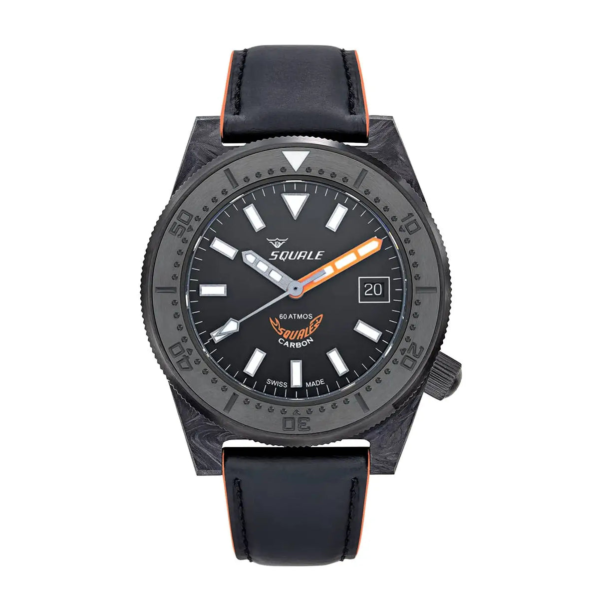 Squale - 60 ATM - T-183 Forged Carbon - Orange