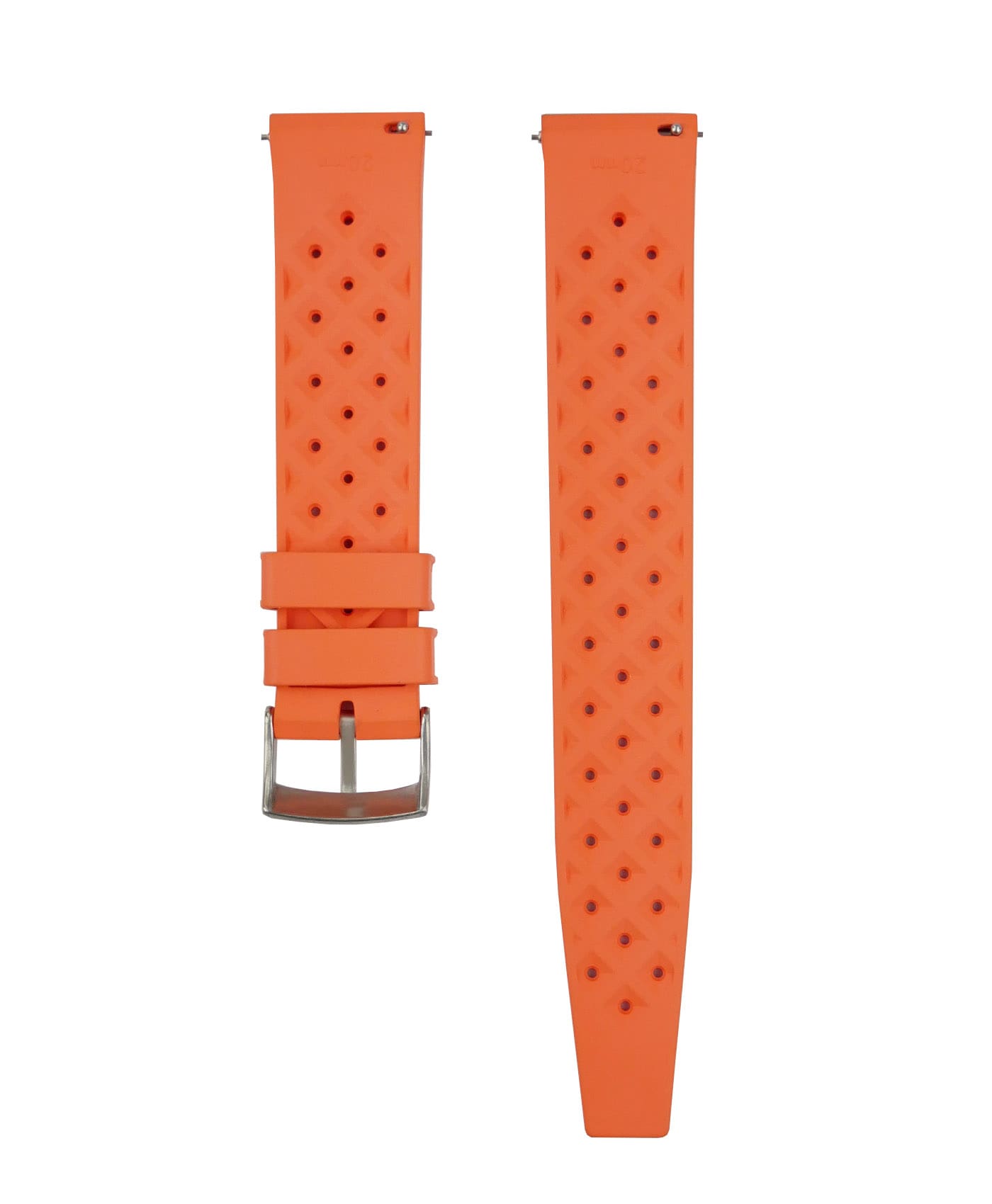 Tropical Style Rubber Watch Strap - Orange | WB Original