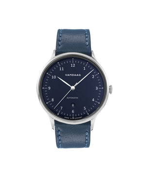 Vandaag - Primus Automatic - Steel-Blue - Blue Strap
