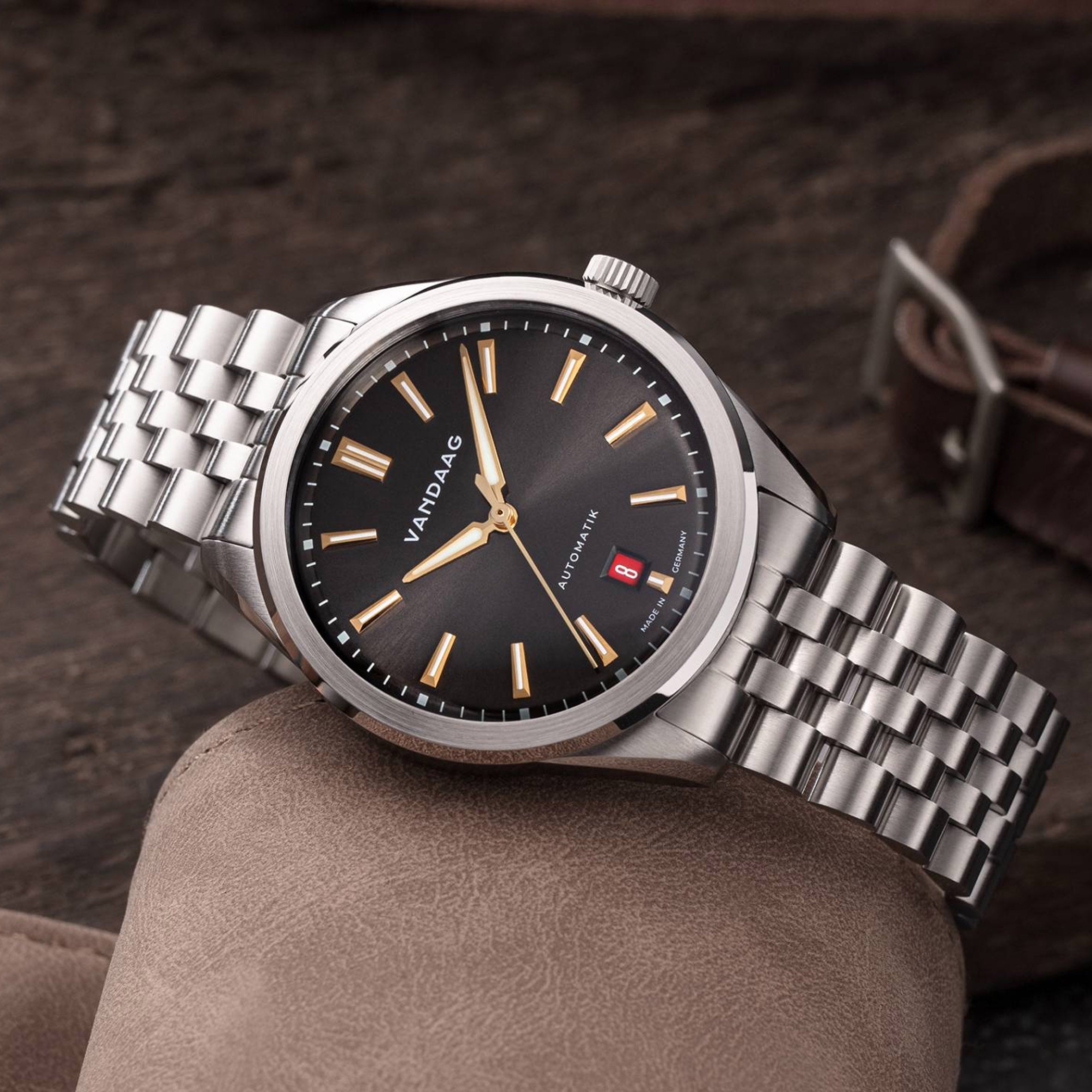 Vandaag - Baas - Gold-Kraft - Steel Bracelet - Red Date - mood