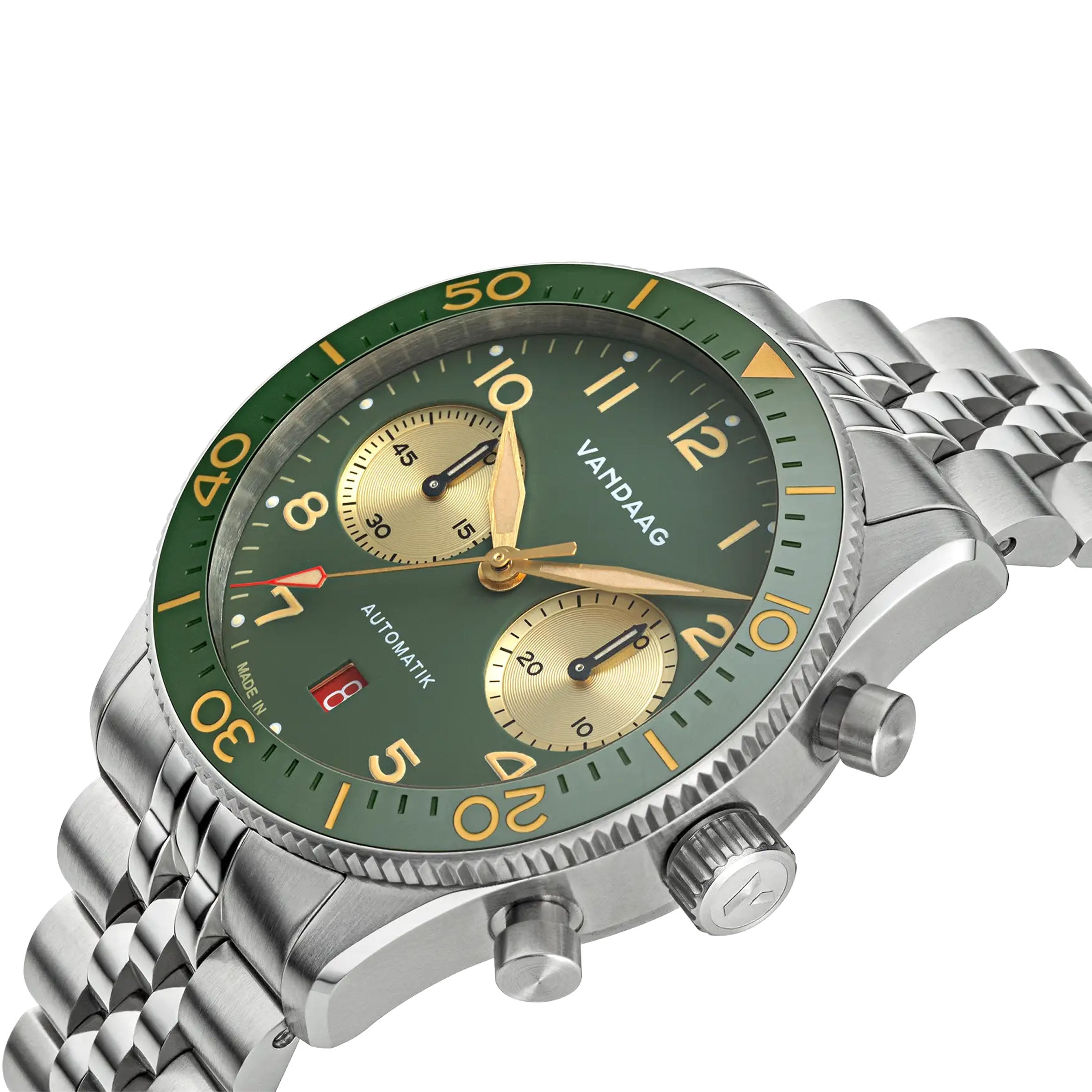 Vandaag - Schallmauer Automatik - Gold-Harmonie - Steel Bracelet - close up