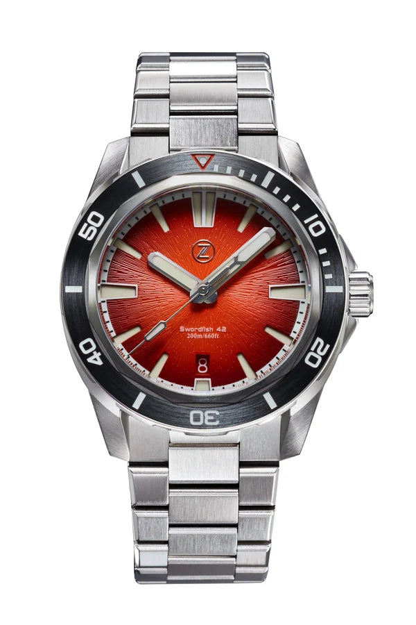 Zelos - Swordfish 42mm SS - Amber (Coming Soon - Sign up)
