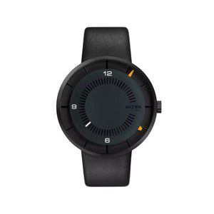 BOTTA - CLAVIUS - Automatic 44 mm PVD - Black/Orange - Leather Strap