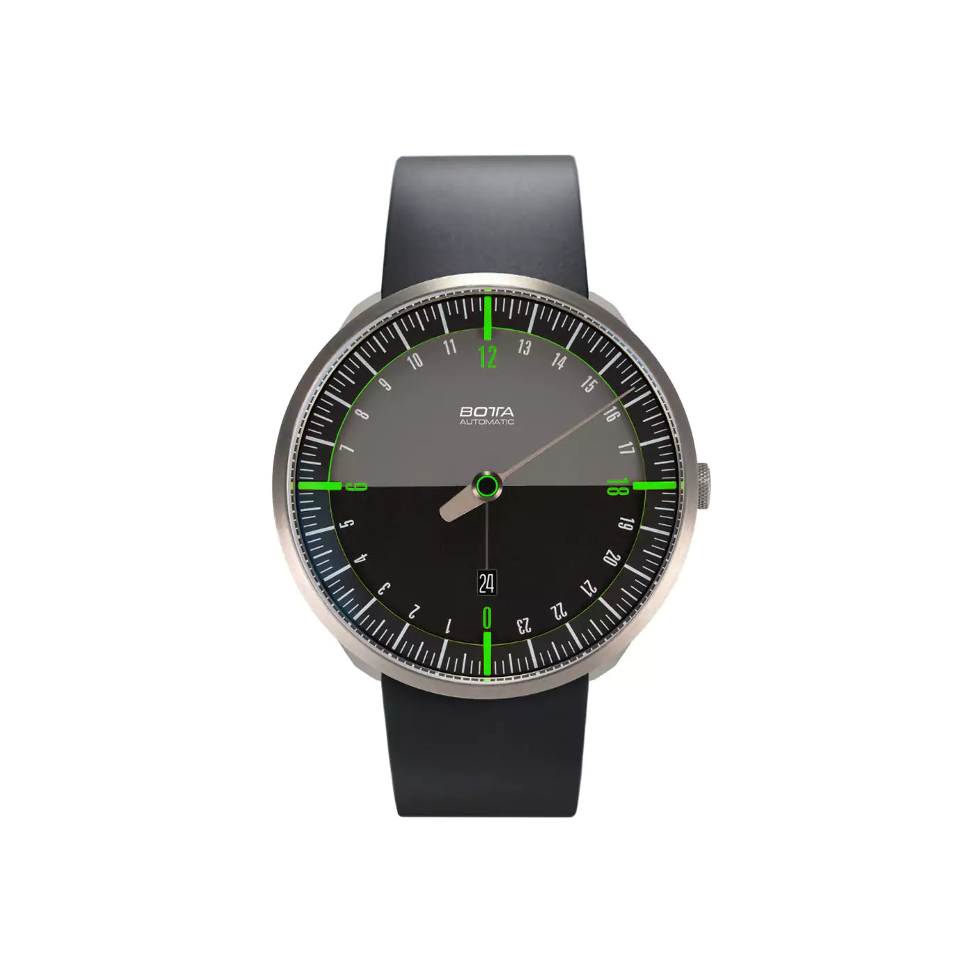 botta-uno-24-automatic-black-green-rubber