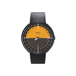 BOTTA - UNO 24 Automatic Edition-15 - Titanium - 40 mm - Black/Orange - Rubber Strap