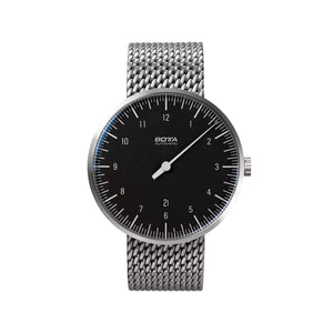 BOTTA - UNO Titanium - Automatic 44 mm - Black Dial - Milanese