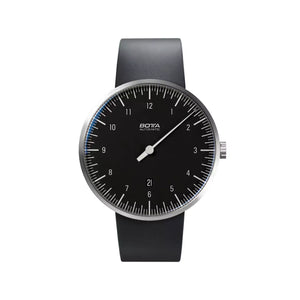 BOTTA - UNO Titanium - Automatic 44 mm - Black Dial - Rubber Strap