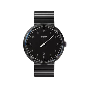 BOTTA - UNO Titanium - Automatic 44 mm - Black Edition - Black Dial - PVD Stainless Steel Bracelet