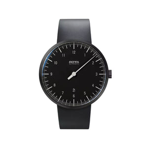 BOTTA - UNO Titanium - Automatic 44 mm - Black Edition - Black Dial - Rubber Strap