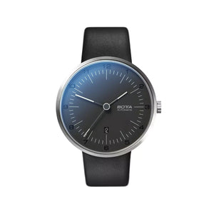 BOTTA - TRES Titanium - Automatic 44 mm - Black Dial - Leather Strap