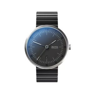 BOTTA - TRES Titanium - Automatic 44 mm - Black Dial - PVD Stainless Steel Bracelet