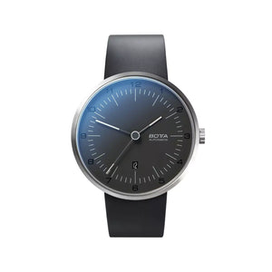 BOTTA - TRES Titanium - Automatic 44 mm - Black Dial - Rubber Strap