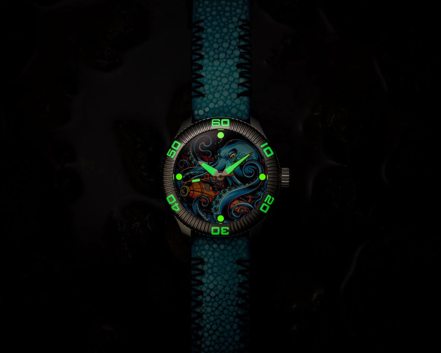 Ocean Crawler - Crawler One - Ceramic-Enamel Dial - Kraken’s Wrath - (Pre-Order: 07/2026)