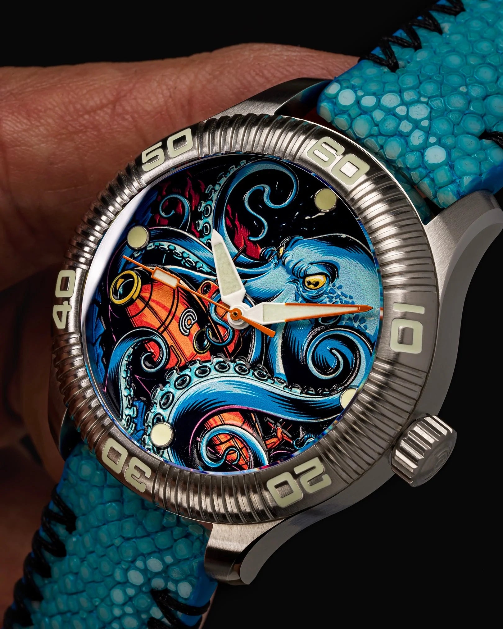 Ocean Crawler - Crawler One - Ceramic-Enamel Dial - Kraken’s Wrath - (Pre-Order: 07/2026)