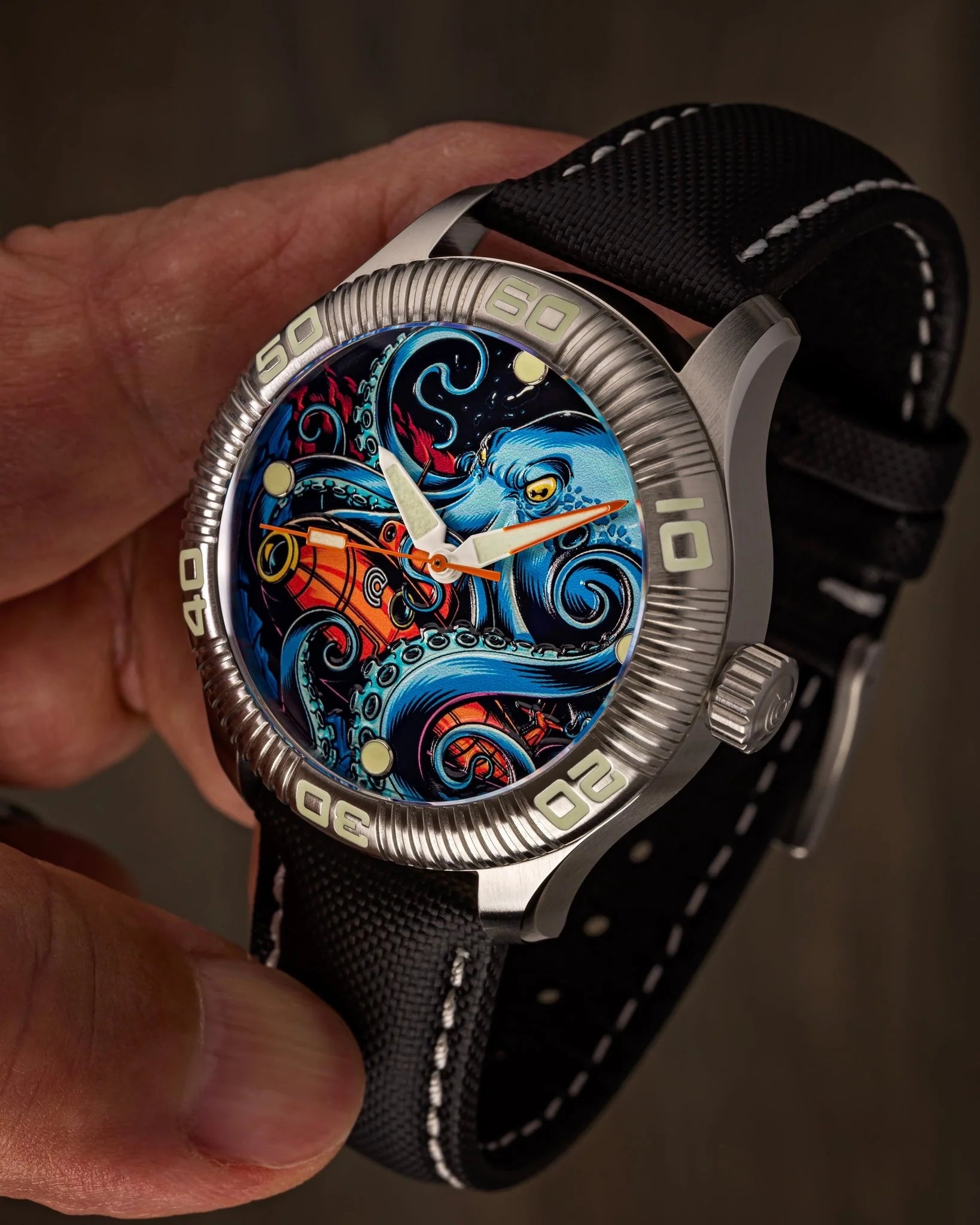 Ocean Crawler - Crawler One - Ceramic-Enamel Dial - Kraken’s Wrath - (Pre-Order: 07/2026)