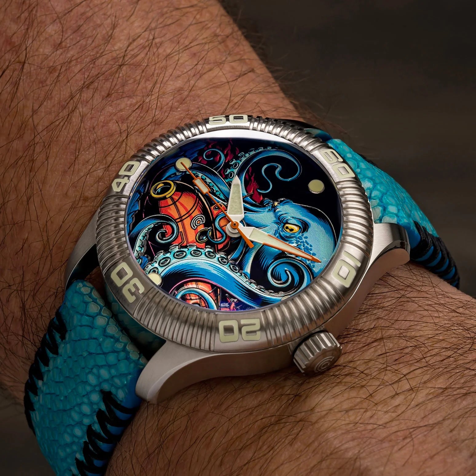 Ocean Crawler - Crawler One - Ceramic-Enamel Dial - Kraken’s Wrath - (Pre-Order: 07/2026)