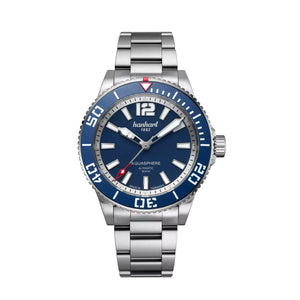 Hanhart - AQUASPHERE FreeFall Blue - 42 mm - Steinless Steel Bracelet