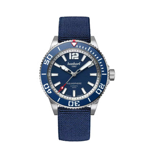 Hanhart - AQUASPHERE FreeFall Blue - 42 mm - Textile Hook Strap™