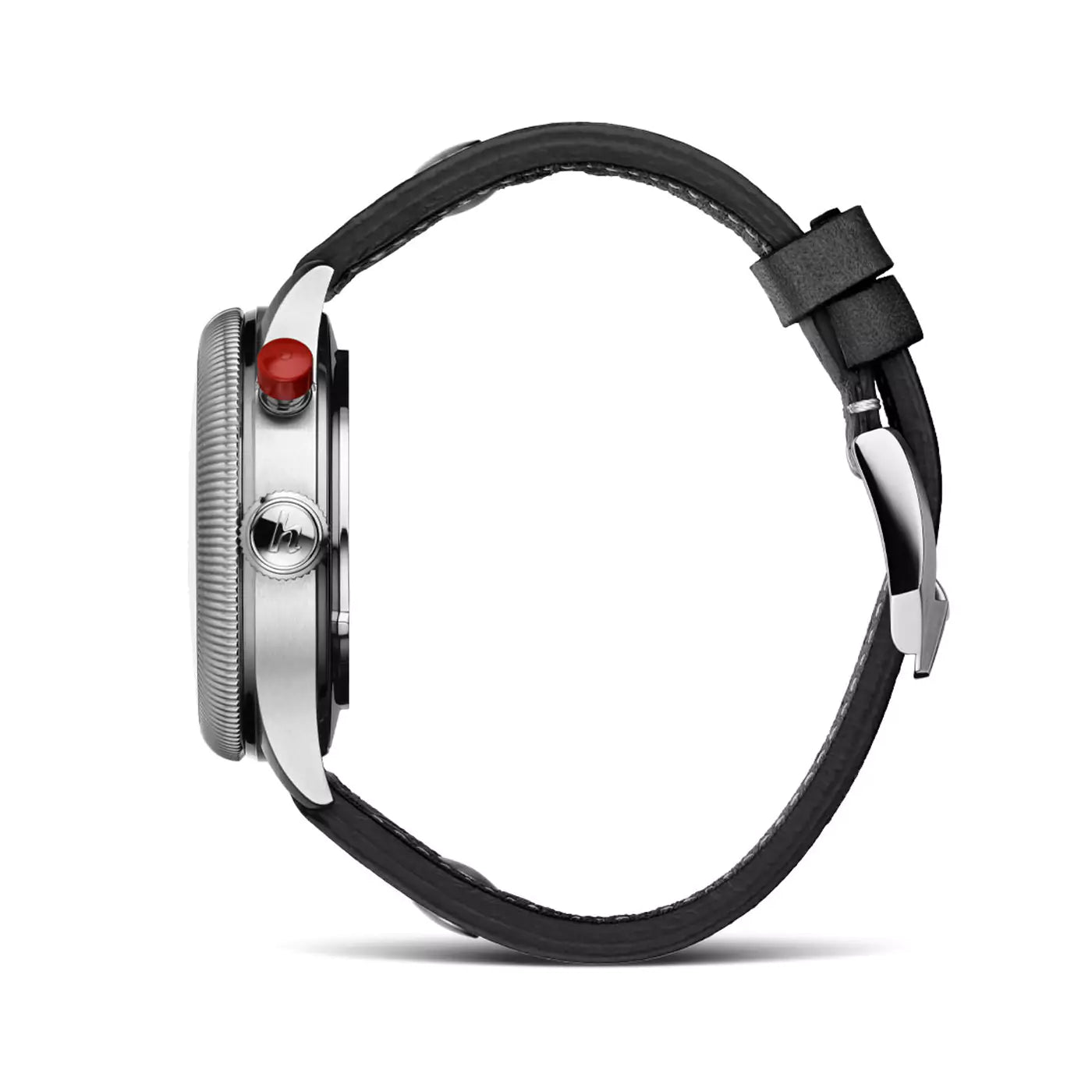 hanhart-pioneer-monoscope-silver-fluted-bezel-45-mm-side