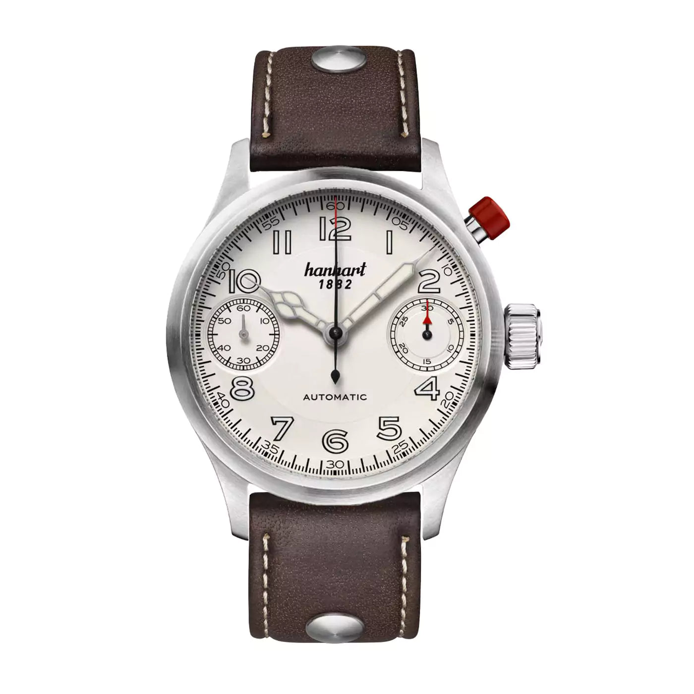 hanhart-pioneer-monoscope-silver-smooth-bezel-45-mm-dark-brown-leather