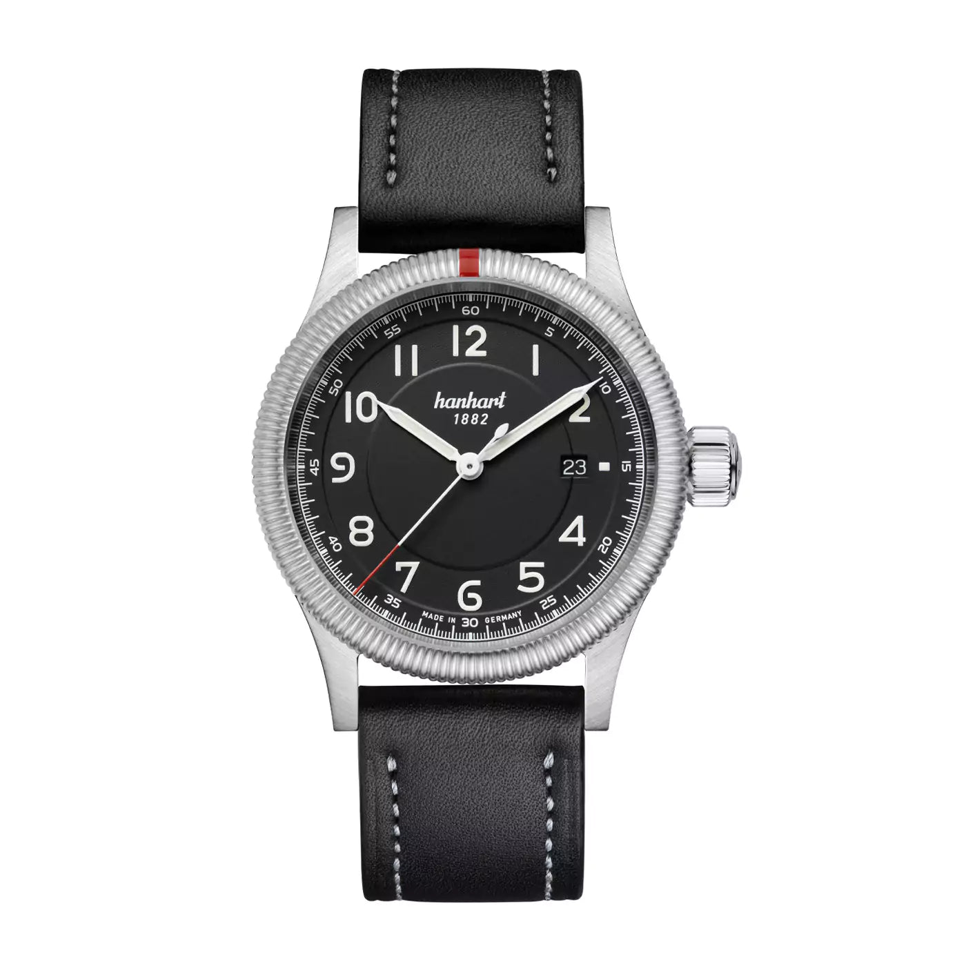 hanhart-pioneer-one-black-42-mm-black-leather