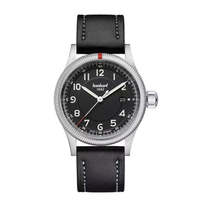 Hanhart - PIONEER One - Black - 42 mm - Black Leather
